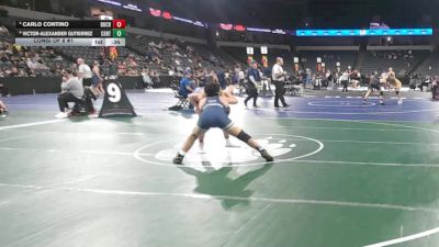 157 lbs Consi Of 8 #1 - Carlo Contino, Buchanan (CS) vs Victor-Alexander Gutierrez, Central Catholic (SJ)