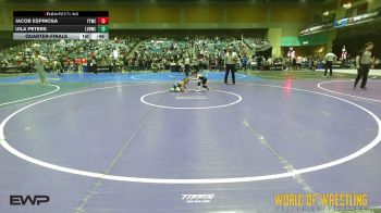 46 lbs Quarterfinal - Jacob Espinosa, Yucaipa Thunder WC vs Uila Peters, LV Bear Wrestling Club