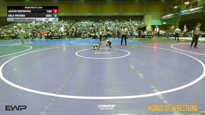 46 lbs Quarterfinal - Jacob Espinosa, Yucaipa Thunder WC vs Uila Peters, LV Bear Wrestling Club