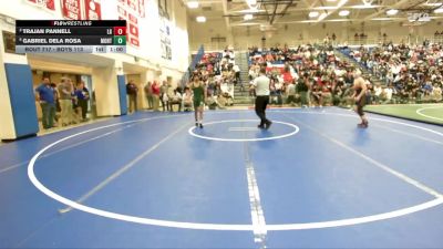 Boys 113 lbs 3rd Place Match - Gabriel Dela Rosa, Monterey Boys vs Trajan Pannell, Los Gatos Boys