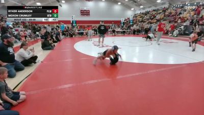 49-49 lbs Round 2 - Ryker Anderson, Platte Valley Jr. Wrestling vs Moxon Crumley, WTW
