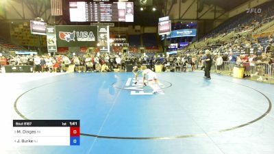 100 lbs Cons 8 #2 - Max Dinges, PA vs Jojo Burke, NJ