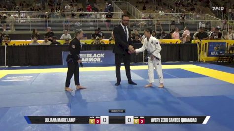 Avery Zedd Santos Quiambao vs Juliana Marie Lamp 2025 Pan Kids Jiu-Jitsu IBJJF Championship