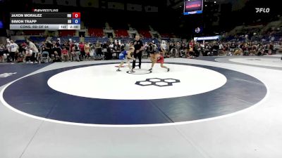 100 lbs Cons. Rd Of 64 - Jaxon Moralez, NM vs Simon Trapp, ND