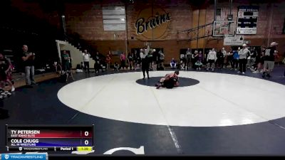 126 lbs Cons. Semi - Ty Petersen, East Idaho Elite vs Cole Chugg, All In Wrestling