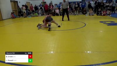 84 lbs Round Of 64 - Braxon Crook, Bad Karma vs London Powell, Buffalo Valley