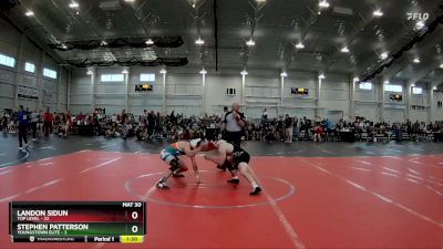 120 lbs Round 5 (6 Team) - Landon Sidun, Top Level vs Stephen Patterson, Youngstown Elite