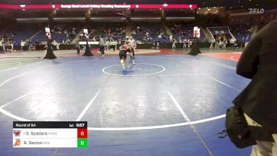 150 lbs Round Of 64 - Dominick Spadaro, Fairfield Warde vs Ryan Sexton, Agawam