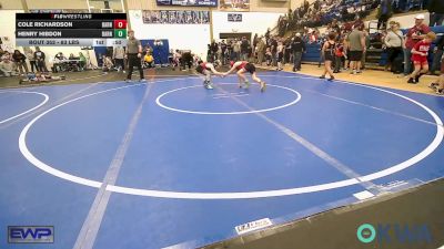 83 lbs Rr Rnd 2 - Cole Richardson, Barnsdall Youth Wrestling vs Henry Hibdon, Barnsdall Youth Wrestling