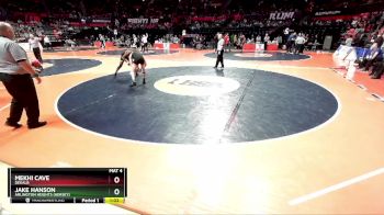 3A 144 lbs Cons. Round 2 - Mekhi Cave, DeKalb vs Jake Hanson, Arlington Heights (Hersey)