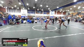 150 lbs Cons. Round 6 - Cross Rodriguez, Calvary Chapel (Santa Ana) vs RICHARD HALVORSON, Durham