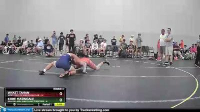 130 lbs Round 3 (4 Team) - Wyatt Tahan, West Forsyth Wrestling Club vs Kobe Masingale, Raleigh Area Wrestling Tenacious