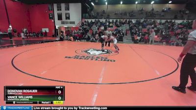 150 lbs 3rd Place Match - Donovan Rosauer, YORKVILLE (HS) vs Vance Williams, Woodstock (MARIAN)