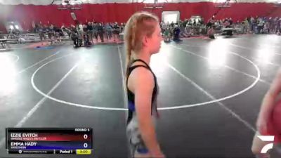 117 lbs Round 3 - Izzie Evitch, Ringers Wrestling Club vs Emma Hady, Wisconsin