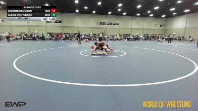 110 lbs Rr Rnd 2 - Javonni Escobar, Untouchables 14U Purple vs Aleks Routledge, Mojo 14U