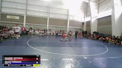 144 lbs Placement Matches (8 Team) - Zackery Motzkus, Washington vs Drake Morrison, Idaho