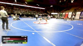 135 Class 1 lbs Quarterfinal - Ava Ward, Centralia vs Virginia Myers, Smithville