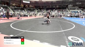 55 lbs Semifinal - Christian Schwahn, Chandler Takedown Club vs Michael Moreno, Broken Arrow Wrestling Club