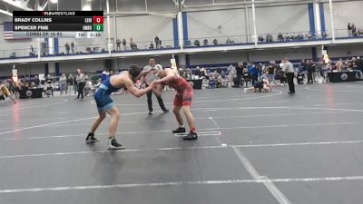 174 lbs Consi Of 16 #2 - Brady Collins, Lehigh - UnAttached vs Spencer Fine, Unrostered - UnAttached