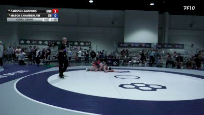 92 kg Cons. Semis - Carson Langford, Oregon Boys Wrestling National Team vs Mason Chamberlain, Steller Trained Wrestling