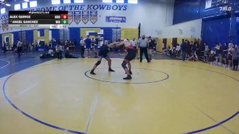 157 lbs Quarterfinal - Angel Sanchez, Wellington Community Hs vs Alex Quiroz, New Smyrna Beach Sr H S