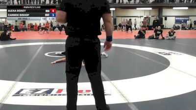 132Yellow lbs Rr Rnd 1 - Alexa Doxey, Niagara Wheatfield vs Carmen Bishop, Groton