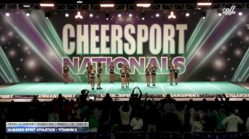 Almaden Spirit Athletics - Titanium X [2026 L4 Junior - Flex - D2 - Small - A Day 2] 2026 CHEERSPORT National All Star Cheerleading Championship