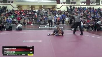 120 lbs Round 2 - Kaydin Jones, Union, LaPorte City vs Myles Kettwig, Harrisburg