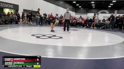 112 lbs Round 2 (6 Team) - Everett Garretson, Olympia vs Dominic Jacobucci, Westshore