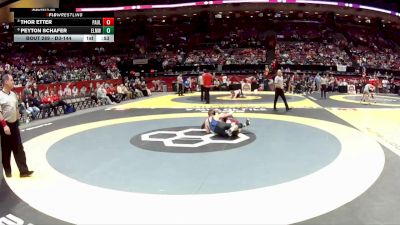 D3-144 lbs Cons. Round 3 - Peyton Schafer, Elmwood vs Thor Etter, Paulding