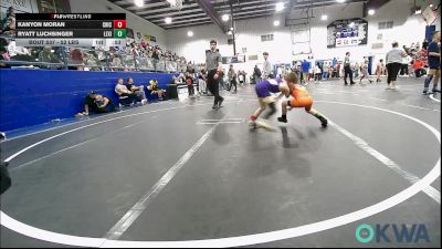 52 lbs Consolation - Kanyon Moran, Chickasha Youth Wrestling vs Ryatt Luchsinger, Lexington Wrestling Club