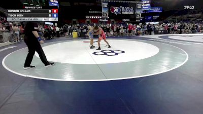 126 lbs Champ. Rd Of 128 - Boston Noland, OH vs Tibor Toth, PA