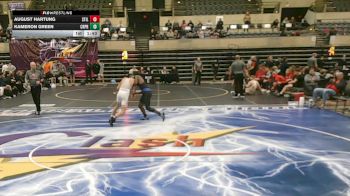 145 lbs Round 3 (4 Team) - Kameron Green, Creighton Prep, NE vs August Hartung, Stillwater, MN