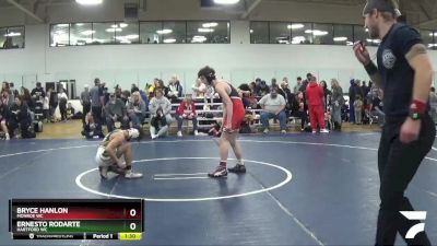 116 lbs Quarterfinal - Bryce Hanlon, Monroe WC vs Ernesto Rodarte, Hartford WC