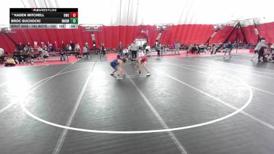 16U Boys - 126 lbs Cons. Semis - Kaden Mitchell, Outlaw Wrestling Club vs Broc Suchocki, Merrill High School Wrestling