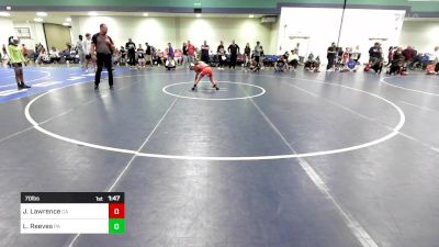 70 lbs Semifinal - Julian Lawrence, CA vs Liam Reeves, PA