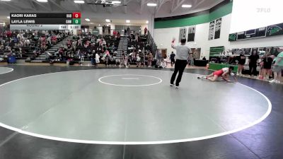 115 lbs Round 2 - Layla Lewis, Greater Heights Wrestling vs Kaori Karas, PSF Wrestling