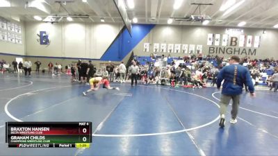 76 lbs Cons. Round 6 - Braxton Hansen, Delta Wrestling Club vs Graham Childs, Champions Wrestling Club