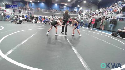 83 lbs Semifinal - Brody Shoptese, Newkirk Takedown Club vs Cannon Hughes, Verdigris Youth Wrestling