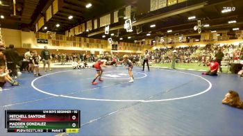 92 lbs Round 1 - Mitchell Santone, Howlers vs Madden Gonzalez, Mantanona TC