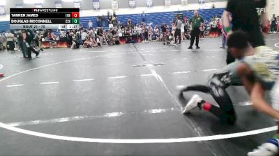 75 lbs Round 2 - Tanner James, Eastside Youth Wrestling vs Douglas McConnell, C2X