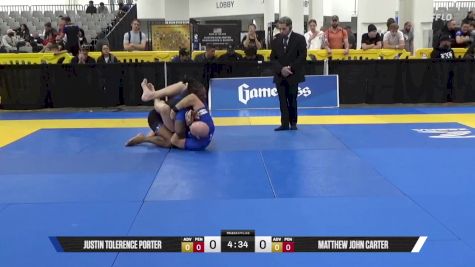 Matthew John Carter vs Justin Tolerence Porter 2025 World IBJJF Jiu-Jitsu No-Gi Championship