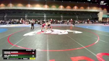 157 lbs Cons. Round 1 - Nolan Moffett, Gregori vs Dennis Warden, Union Mine