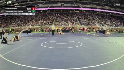 D3-126 lbs Cons. Round 2 - Logan Carstensen, Clare HS vs Tanner Land, Imlay City