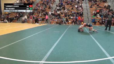 95 lbs Round 3 - Lorenzo Lovato, Summit Wrestling Academy vs Bo Rooney, Outlaw Wrestling Club