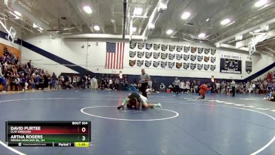 138 lbs Quarterfinal - David Purtee, Clay (Oregon) vs Artha Rogers, Medina Highland (B), OH