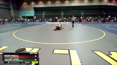 115-117 lbs Round 1 - Zachary Lewis, Greenwave Youth Wrestling vs Maxim Padilla, Nevada Elite Wrestling