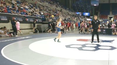 95 lbs Champ. Rd Of 32 - Angelina Ramirez, New York vs Brooklyn Henry, Pennsylvania