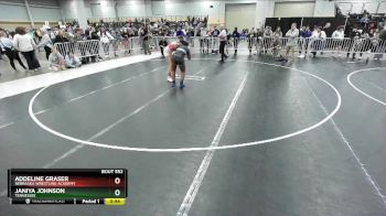 155 lbs Cons. Round 4 - Addeline Graser, Nebraska Wrestling Academy vs Janiya Johnson, Tennessee