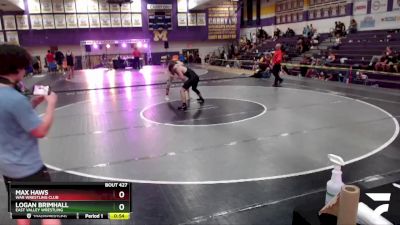 157 lbs Cons. Semi - Max Haws, WAR Wrestling Club vs Logan Brimhall, East Valley Wrestling